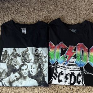 AC/DC & Maneskin Graphic Rock T-Shirts